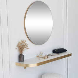 Hanah Home Espejo Gold 60 Dorado